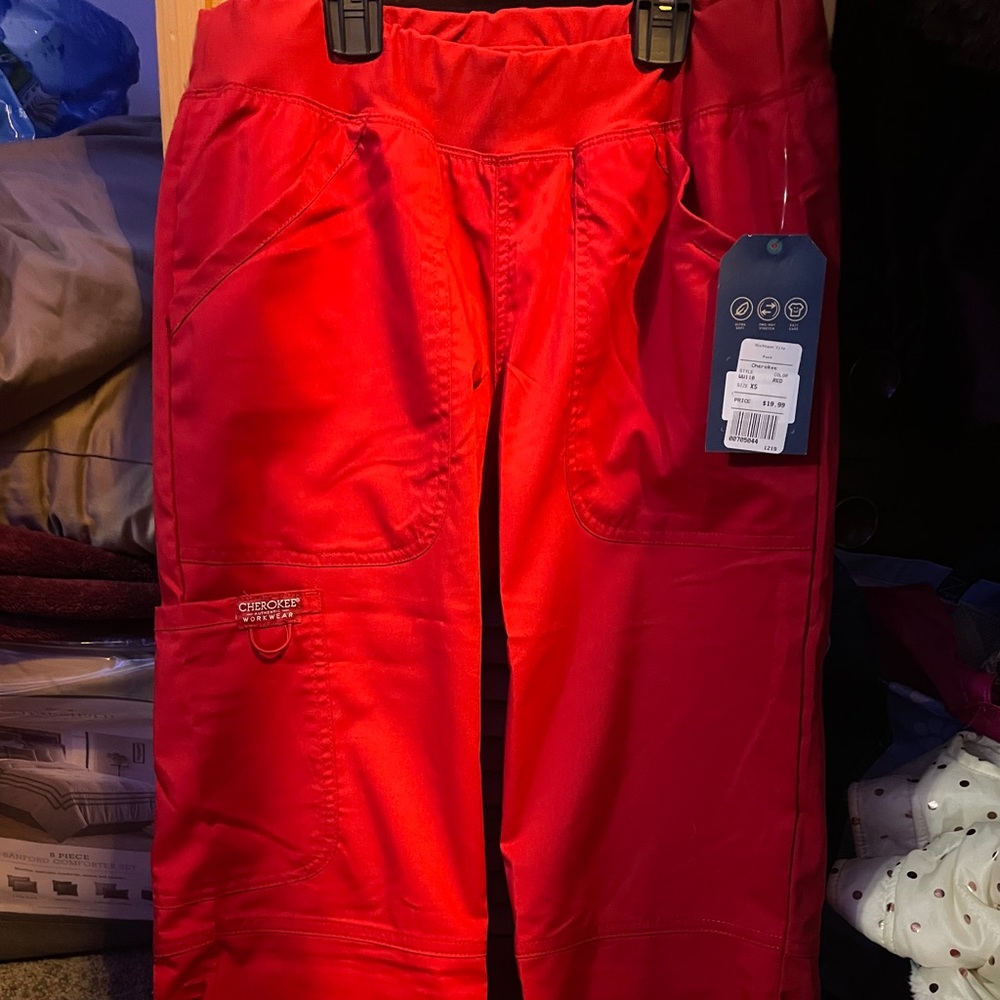 Red Scrub Pants